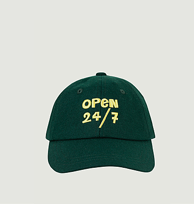 Casquette en lainage brodée Open 24/7 Beaumont