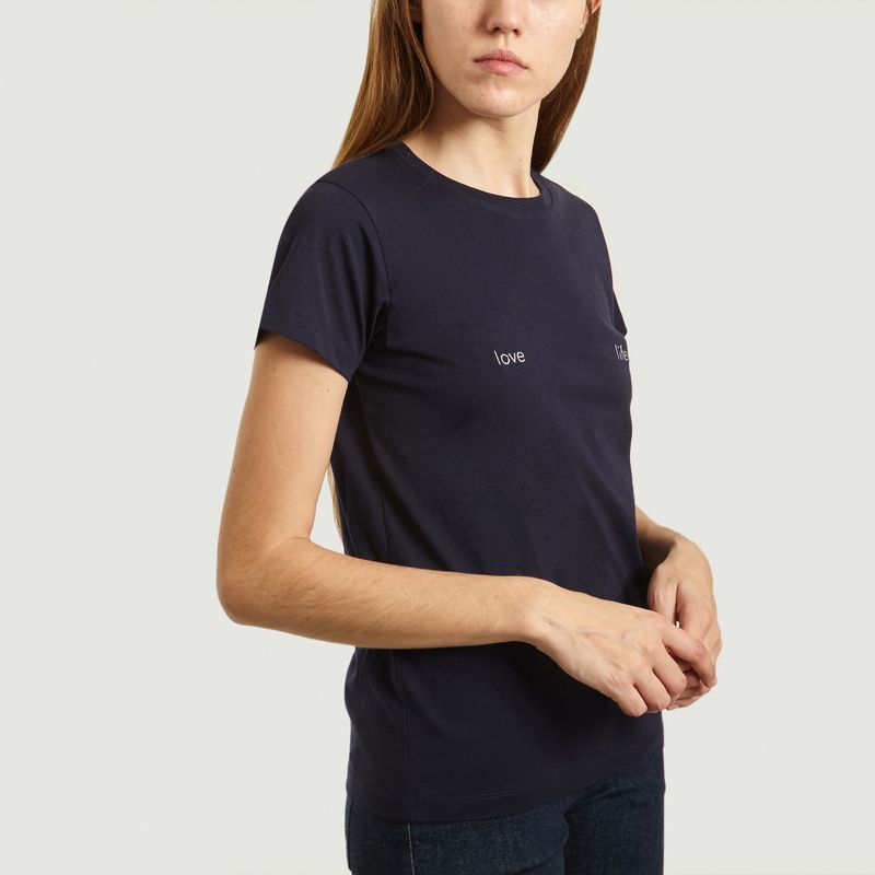 T-Shirt Boyfriend Brodé Love/Life - Maison Labiche