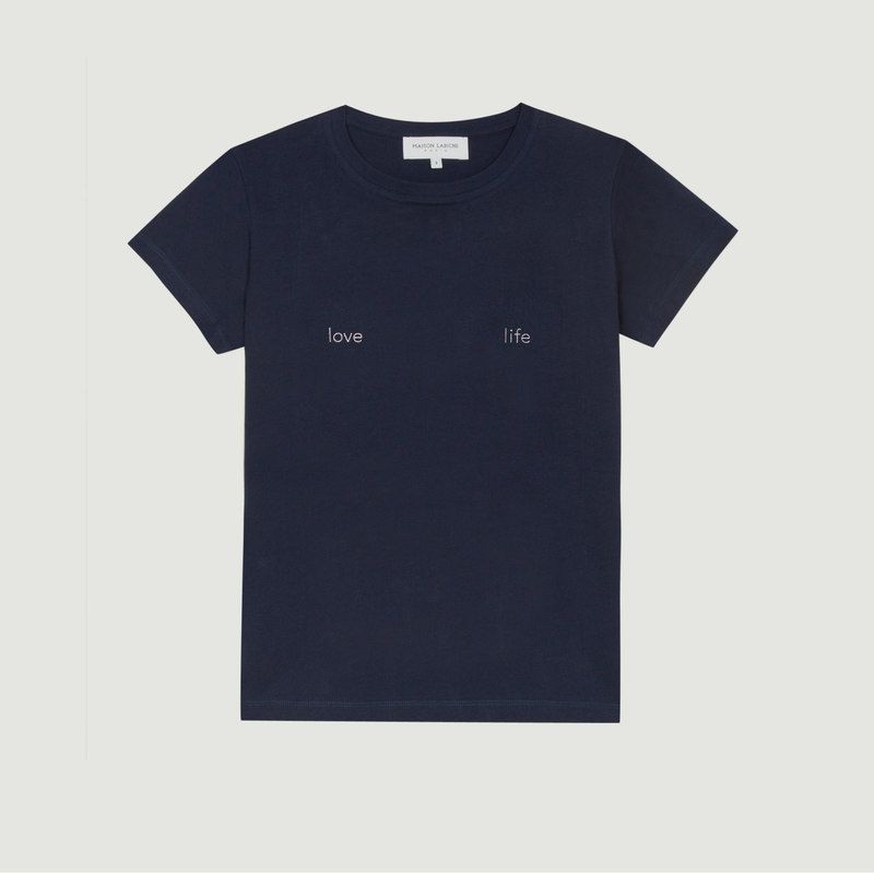T-Shirt Boyfriend Brodé Love/Life - Maison Labiche