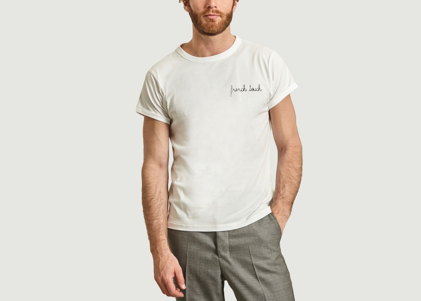 French Touch Embroidered T Shirt White Maison Labiche Paris L Exception French Touch Embroidered T Shirt White Maison Labiche Paris L Exception