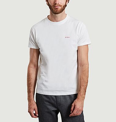 T-shirt en coton bio brodé Amour