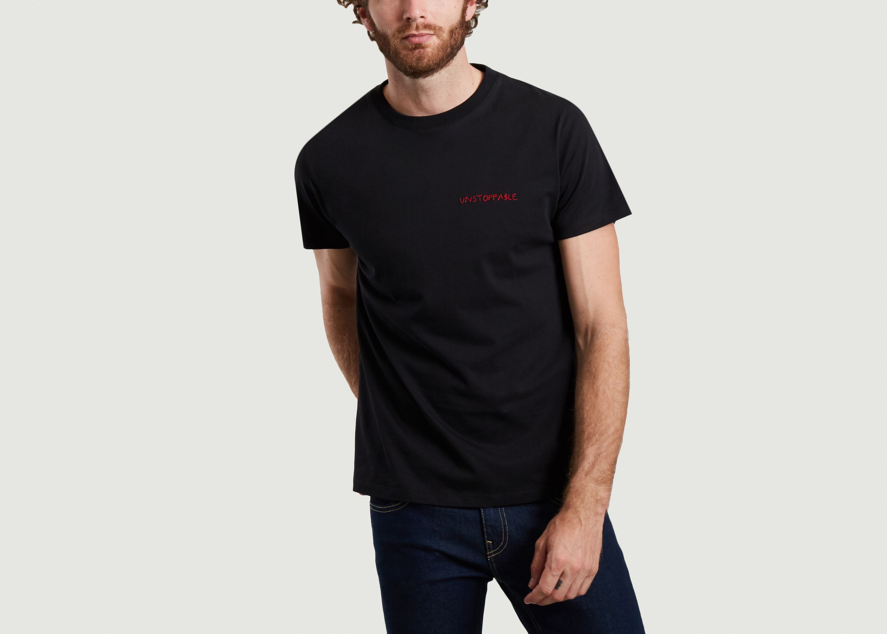 T-shirt brodé en coton bio Unstoppable - Maison Labiche