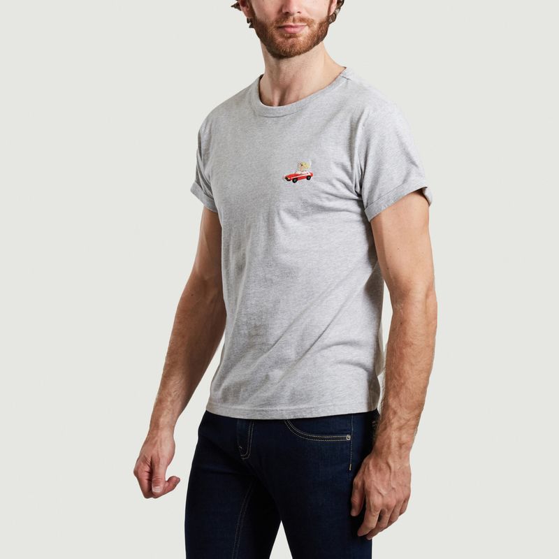 T-shirt en coton bio brodé Camaro - Maison Labiche