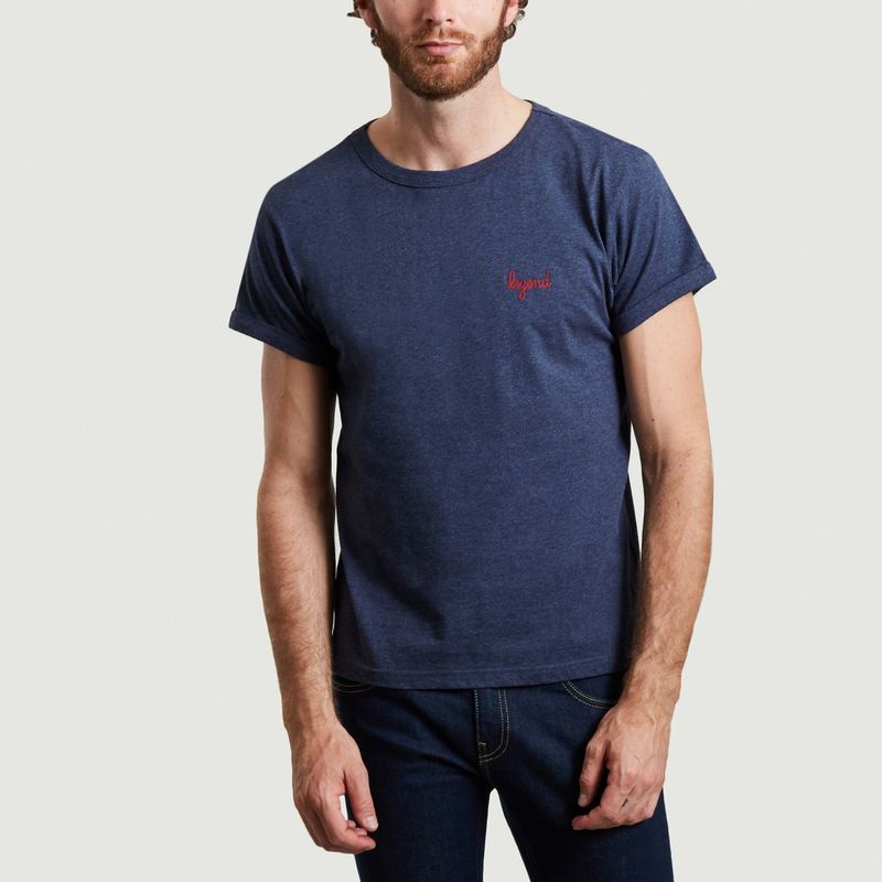 Legend organic cotton embroidered t-shirt - Maison Labiche