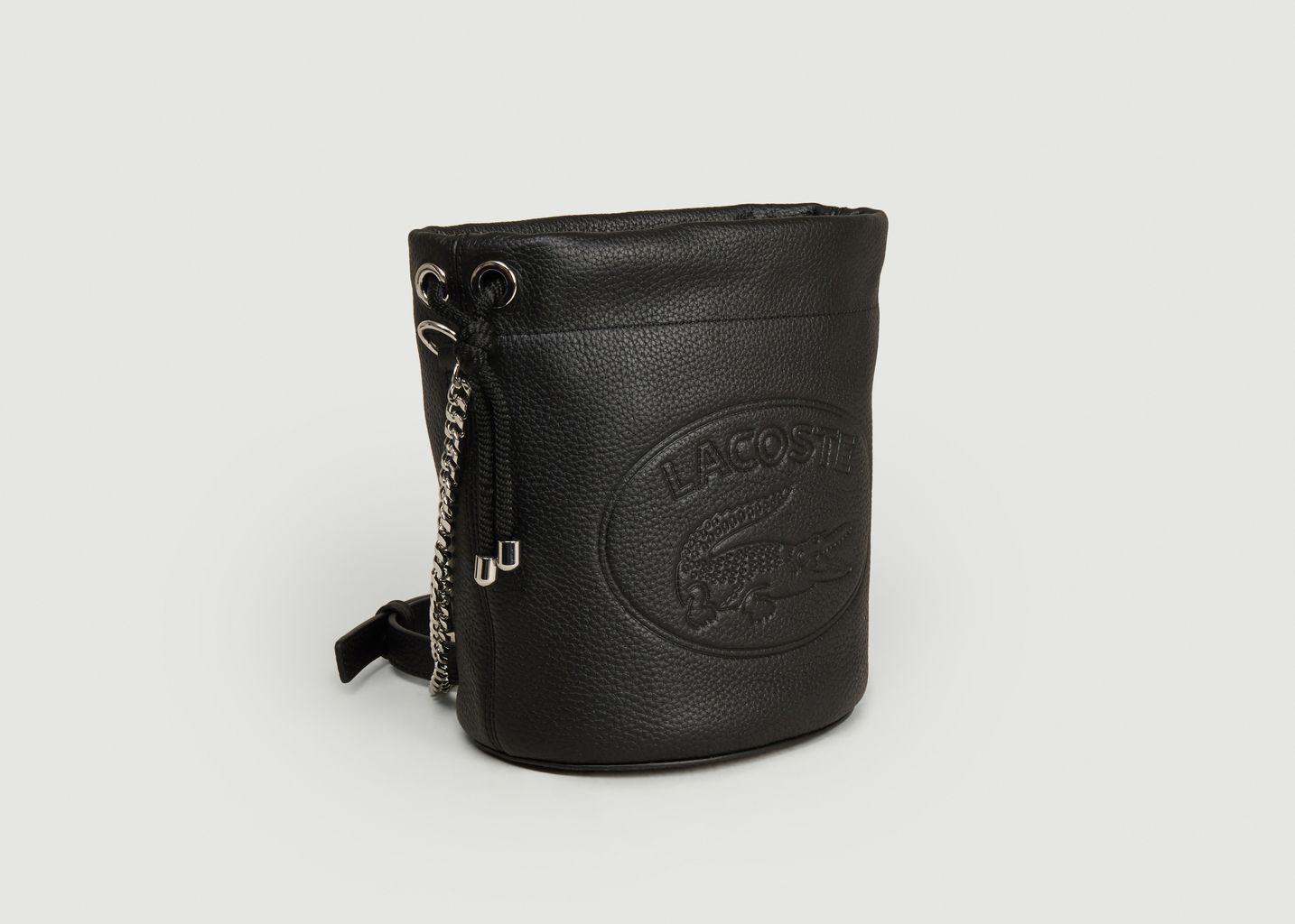 Sac seau en cuir grainé Croco Crew - Lacoste