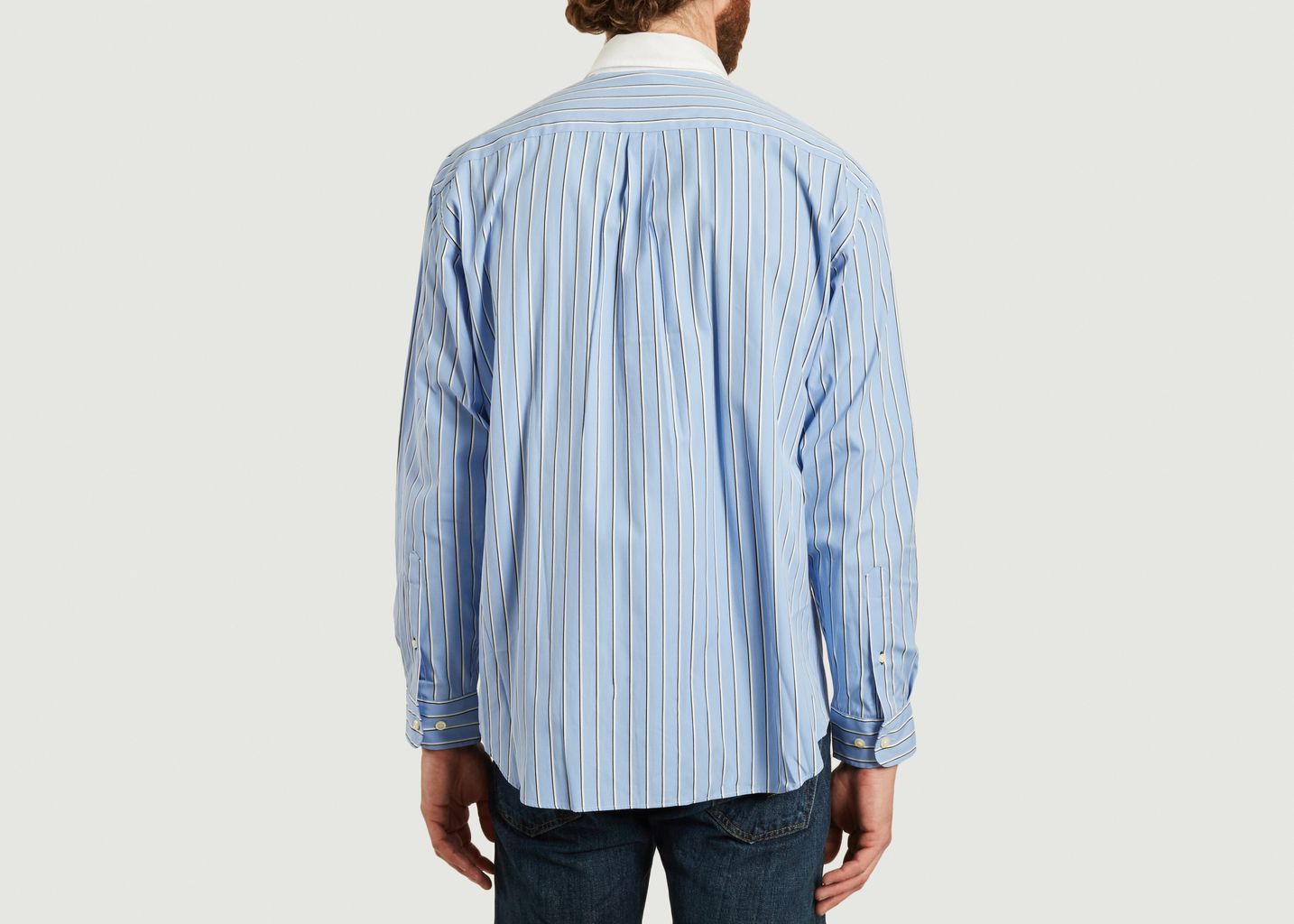 Chemise rayée coupe relax en coton - Lacoste