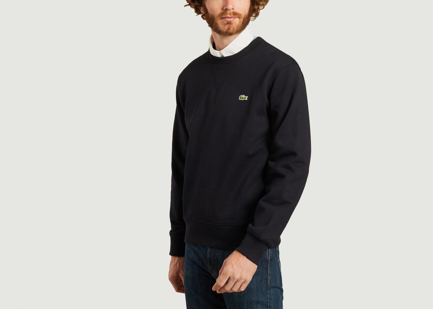 Sweatshirt Logo Bleu Marine - Lacoste