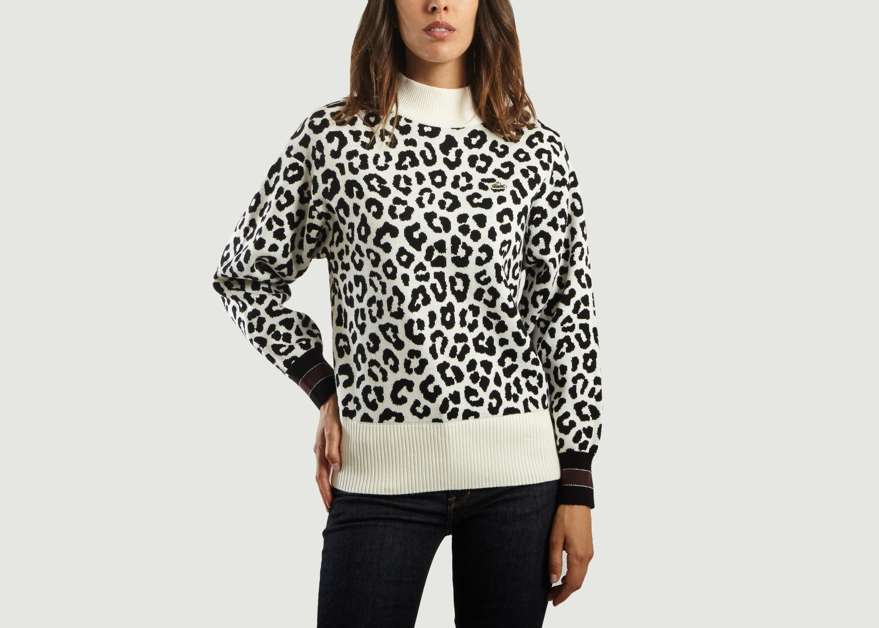 lacoste leopard hoodie