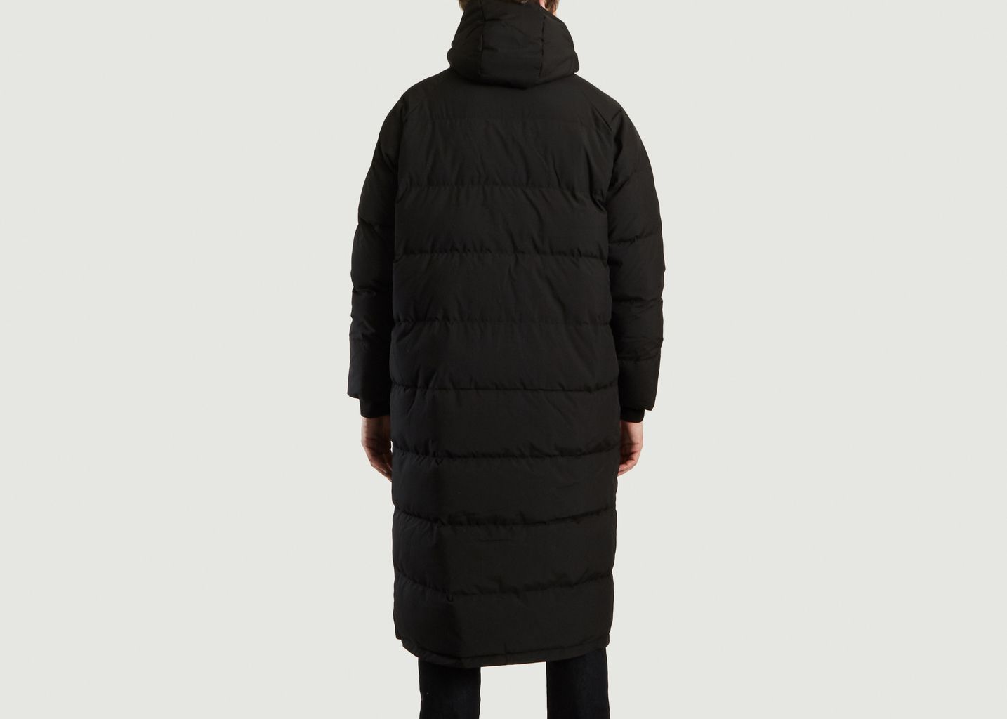 Doudoune Longue A Capuche Noir Lacoste Live | L�??Exception