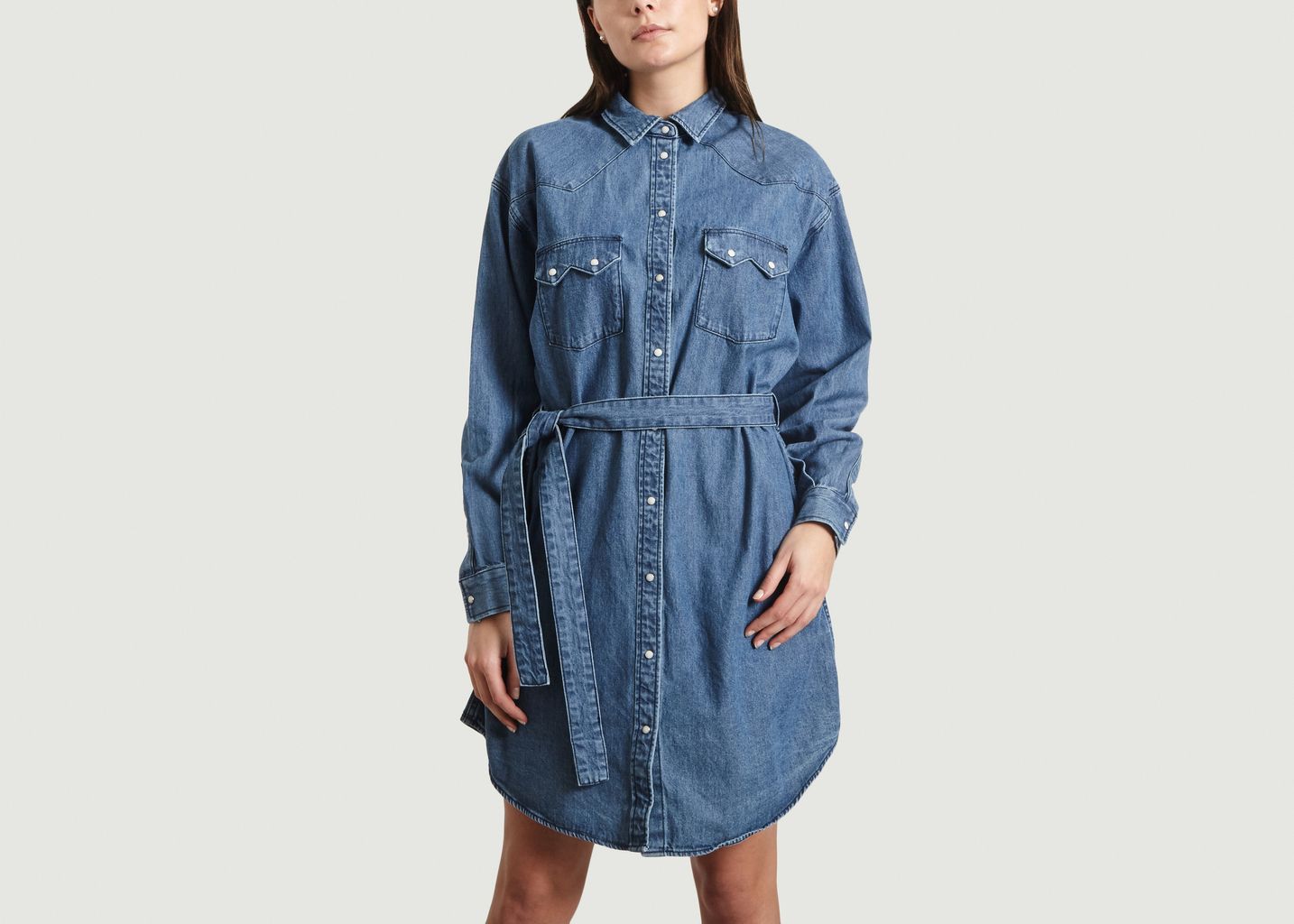 lacoste denim dress