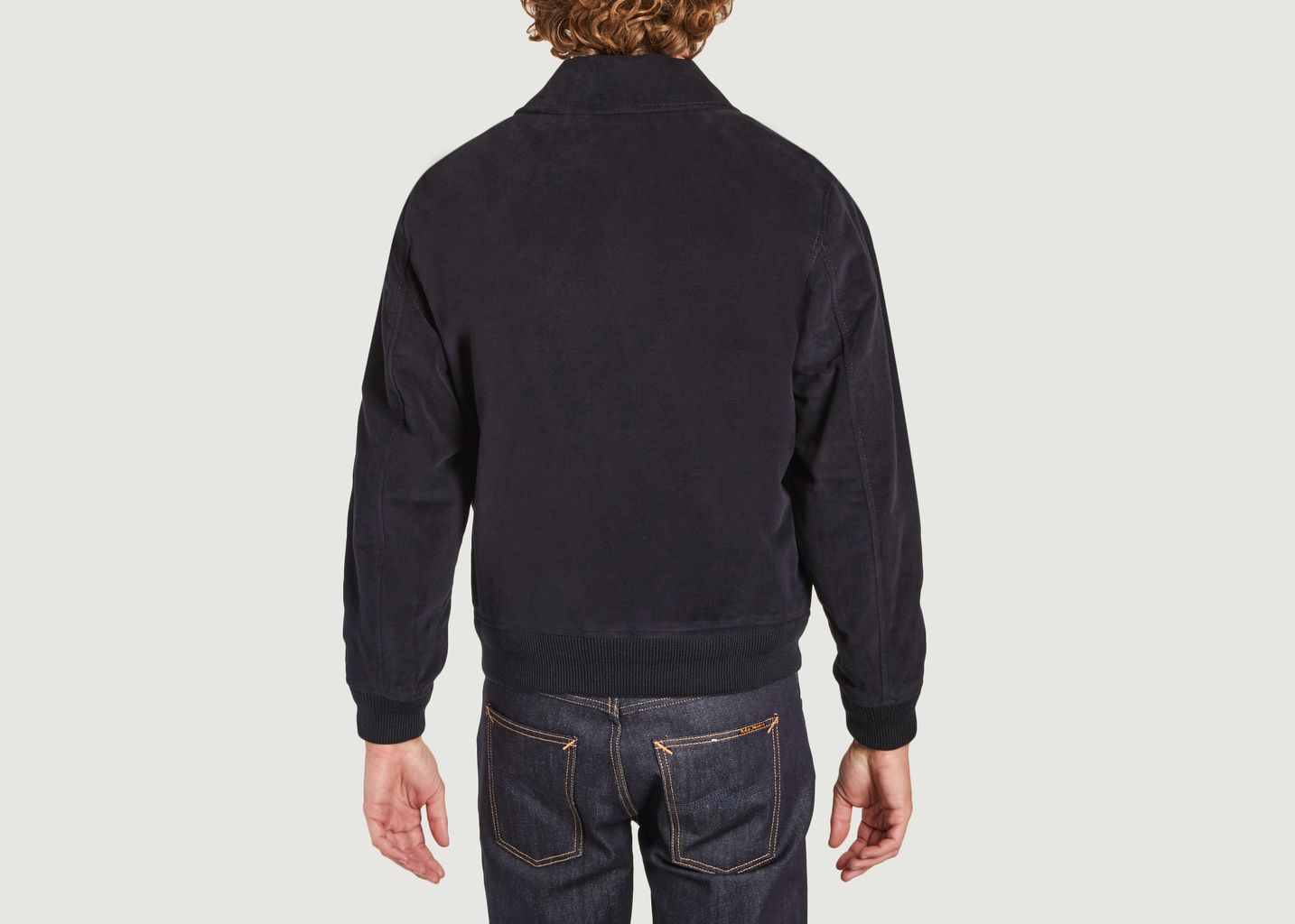Jacke mit Reißverschluss aus Baumwoll-Moleskin - Lacoste