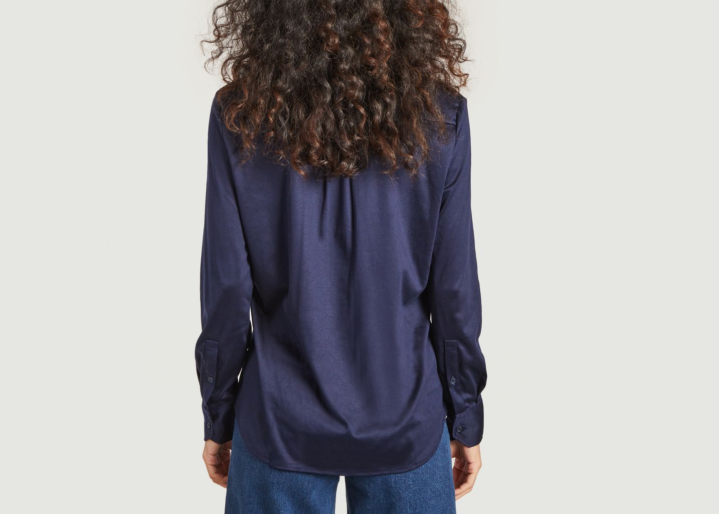 Polo manches longues loose en coton pima - Lacoste