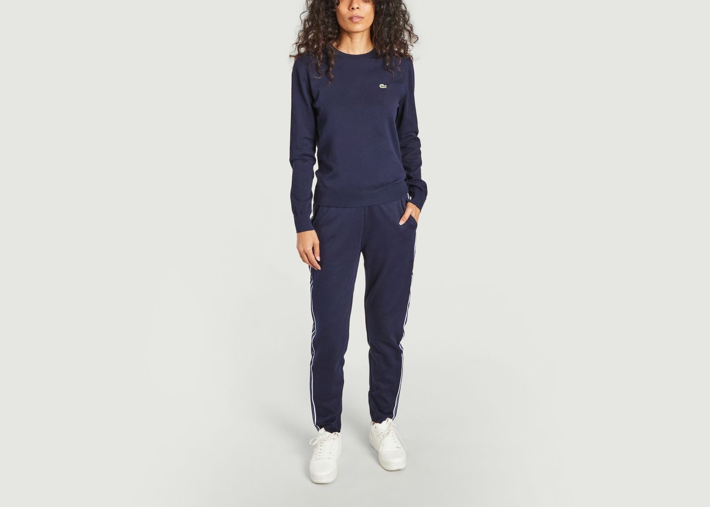 Pull siglé en coton bio - Lacoste