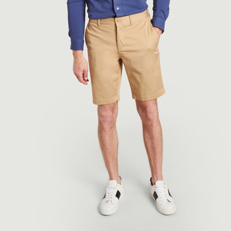 Sale Slim fit stretch cotton shorts 