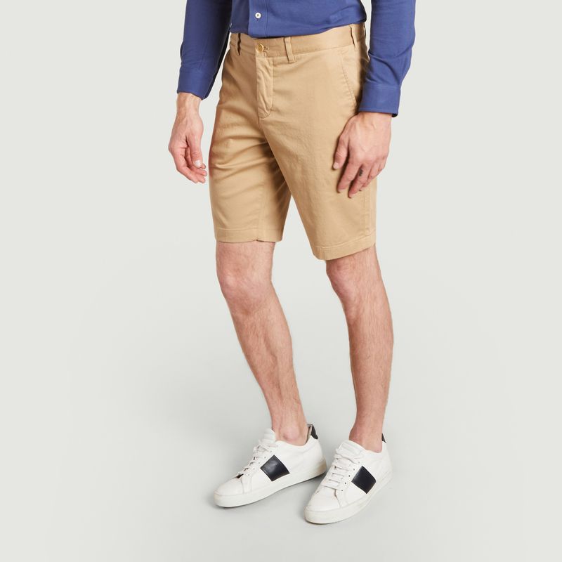 Sale Slim fit stretch cotton shorts 