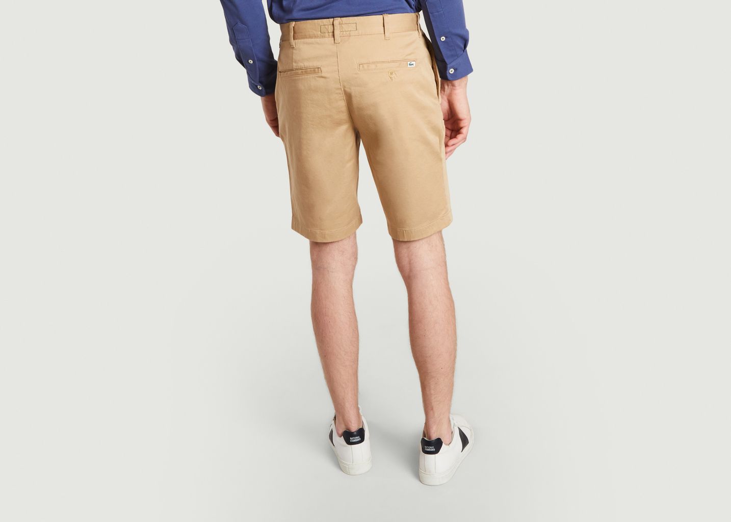Sale Slim fit stretch cotton shorts 