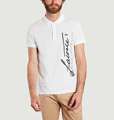 T-shirt polo regular fit en coton mélangé