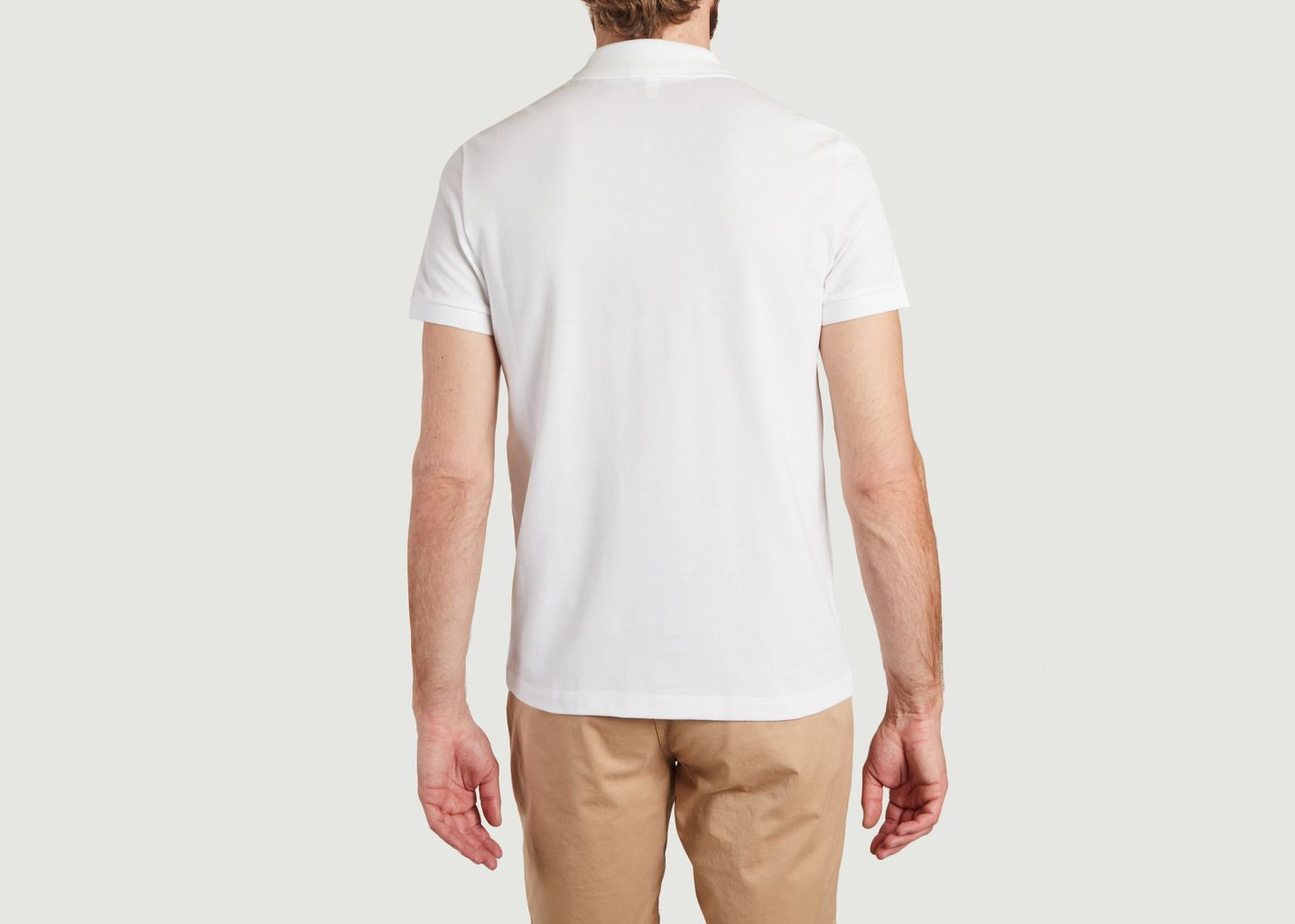 Regular fit cotton blend polo shirt - Lacoste