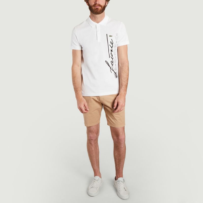 Regular Fit Polo T-Shirt aus Baumwollmischgewebe - Lacoste