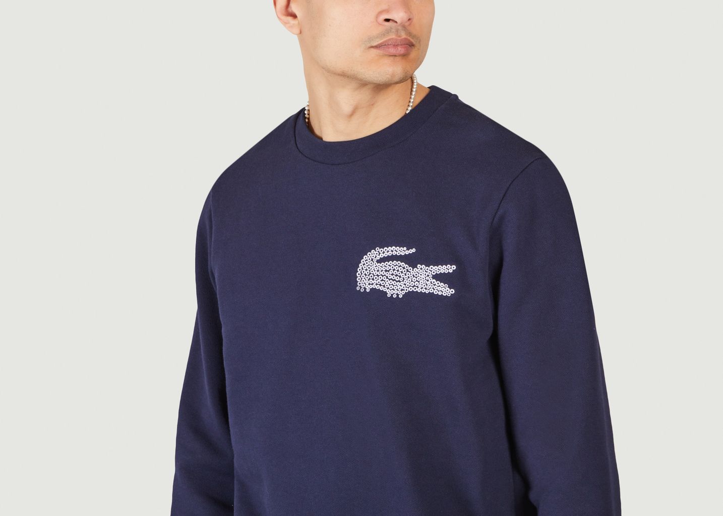 Sweatshirt mit Logo aus Bio-Baumwolle - Lacoste