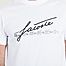 matière T-Shirt mit Rundhalsausschnitt aus Premium-Baumwolle mit Signatur- und Krokodildruck - Lacoste