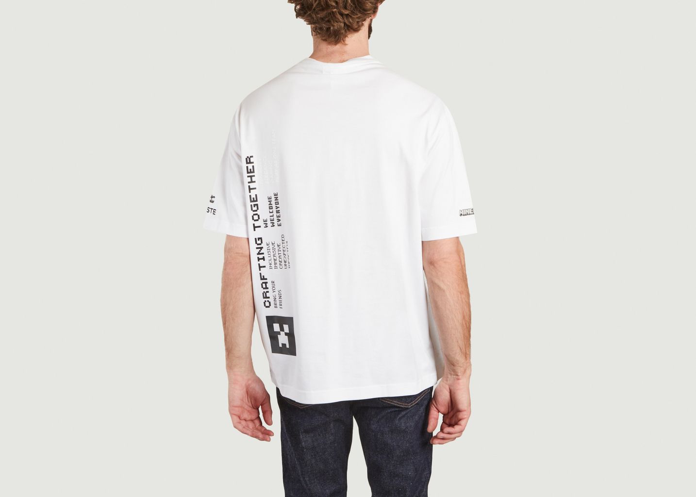 T-shirt loose en coton bio Lacoste Live x Minecraft - Lacoste