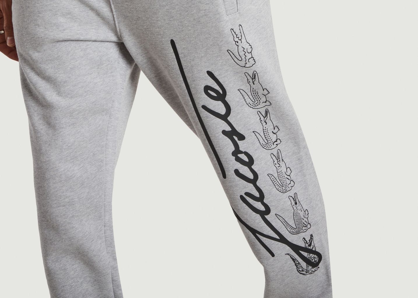 Pantalon de jogging imprimé signature et crocodiles - Lacoste