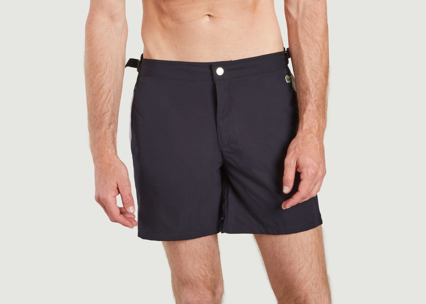 Lightweight swim shorts with contrasting stripes - Lacoste