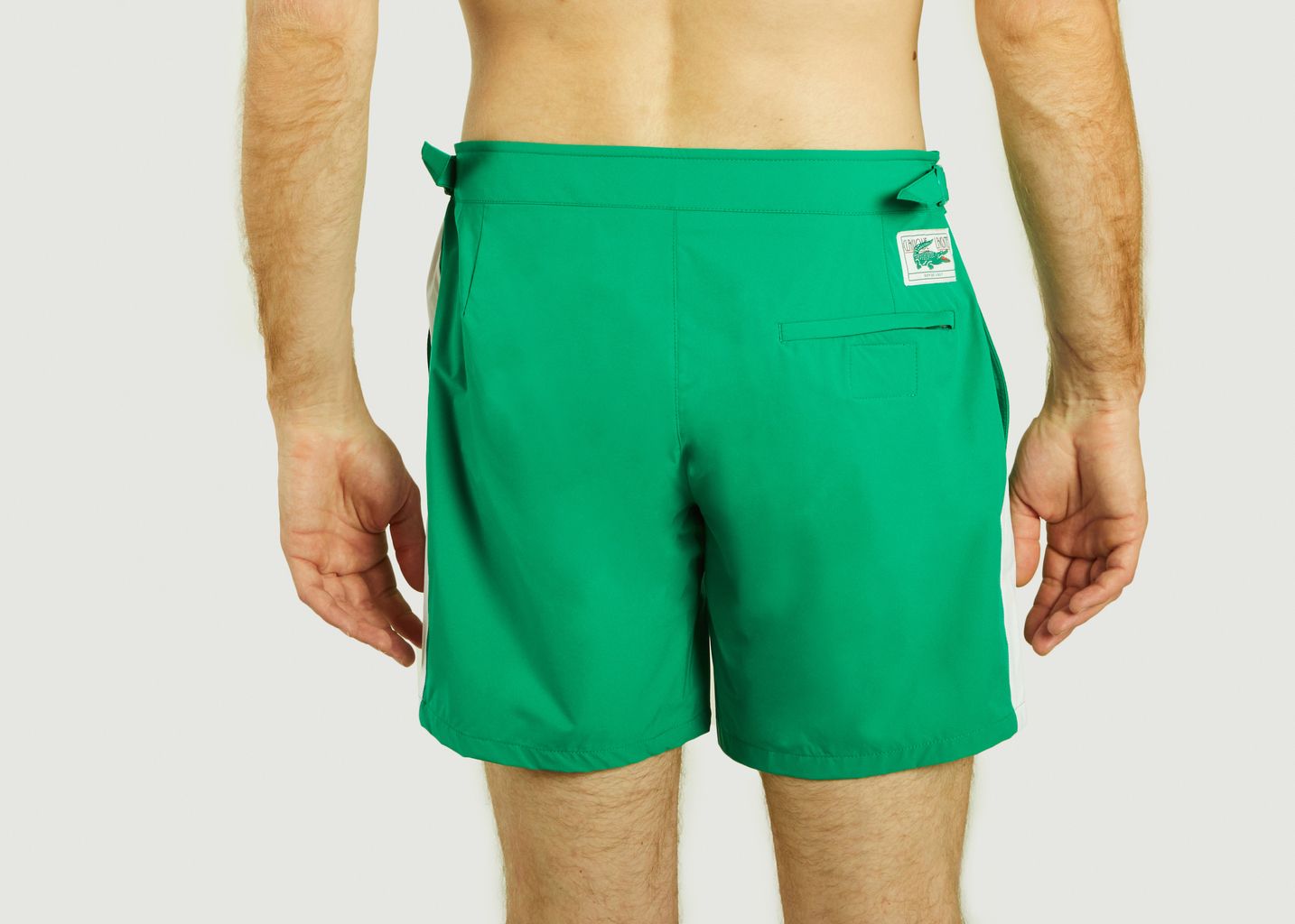 Lightweight swim shorts with contrasting stripes - Lacoste