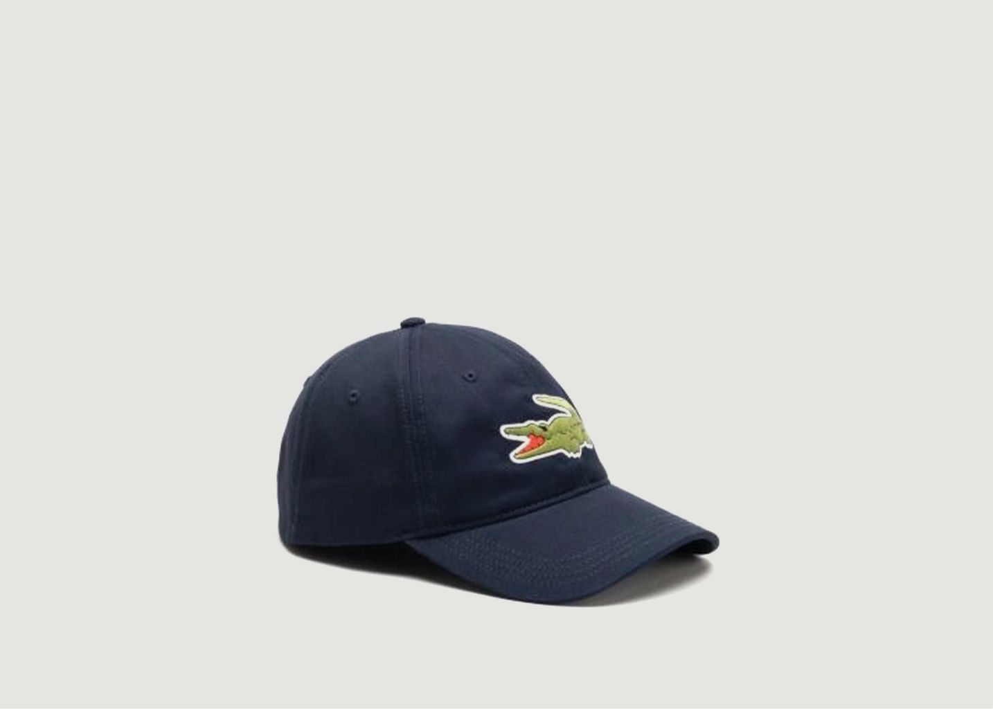 Mütze aus Baumwolle mit XXL-Logo Marineblau Lacoste | L\'Exception