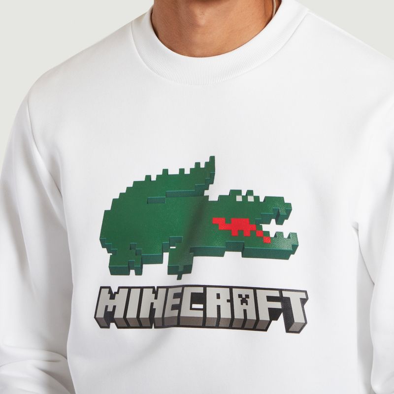 Lacoste x Minecraft organic cotton sweatshirt White Lacoste