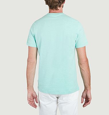 T-Shirt mit Rundhalsausschnitt aus Premium-Baumwolle mit Signatur- und Krokodildruck