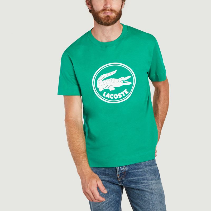 T-Shirt mit 3D-Logo - Lacoste