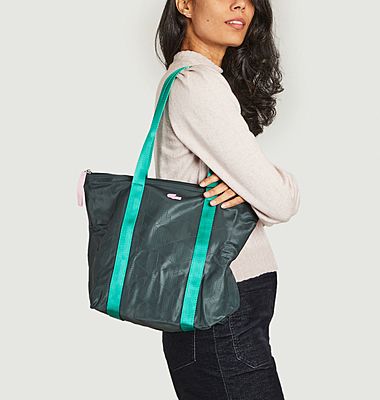 Izzie Monogrammed Nylon Shopping Bag