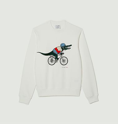 Bedrucktes Sweatshirt von Lacoste X Netflix 