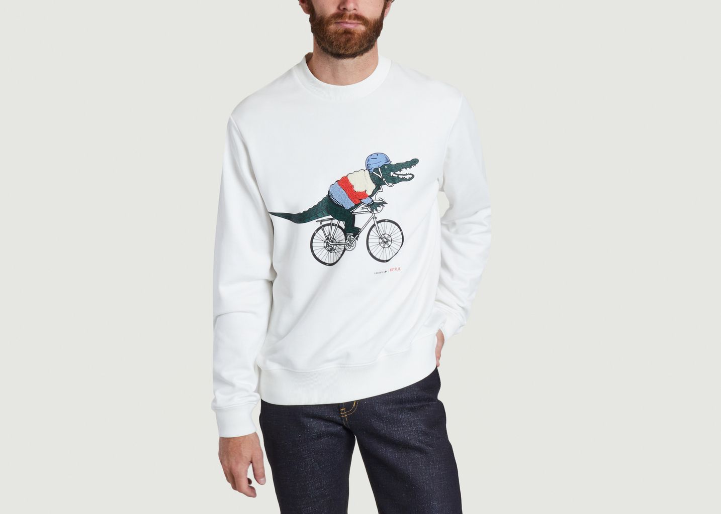 Bedrucktes Sweatshirt von Lacoste X Netflix  - Lacoste