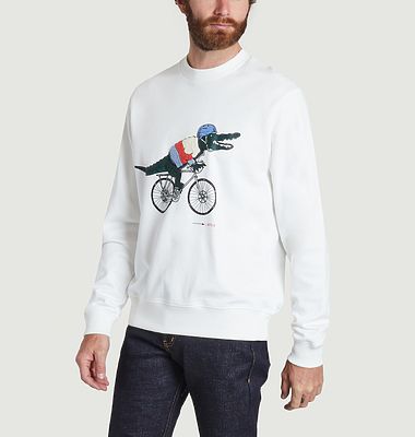 Bedrucktes Sweatshirt von Lacoste X Netflix 