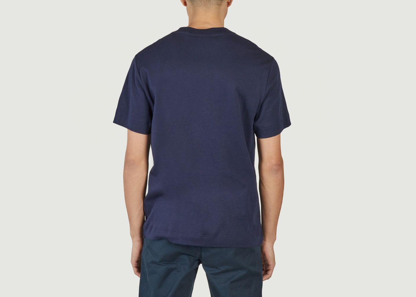 T-shirt à col rond unisexe en coton biologique uni - Lacoste