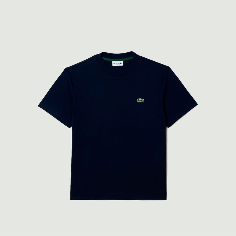 Unisex round-neck T-shirt in plain organic cotton - Lacoste