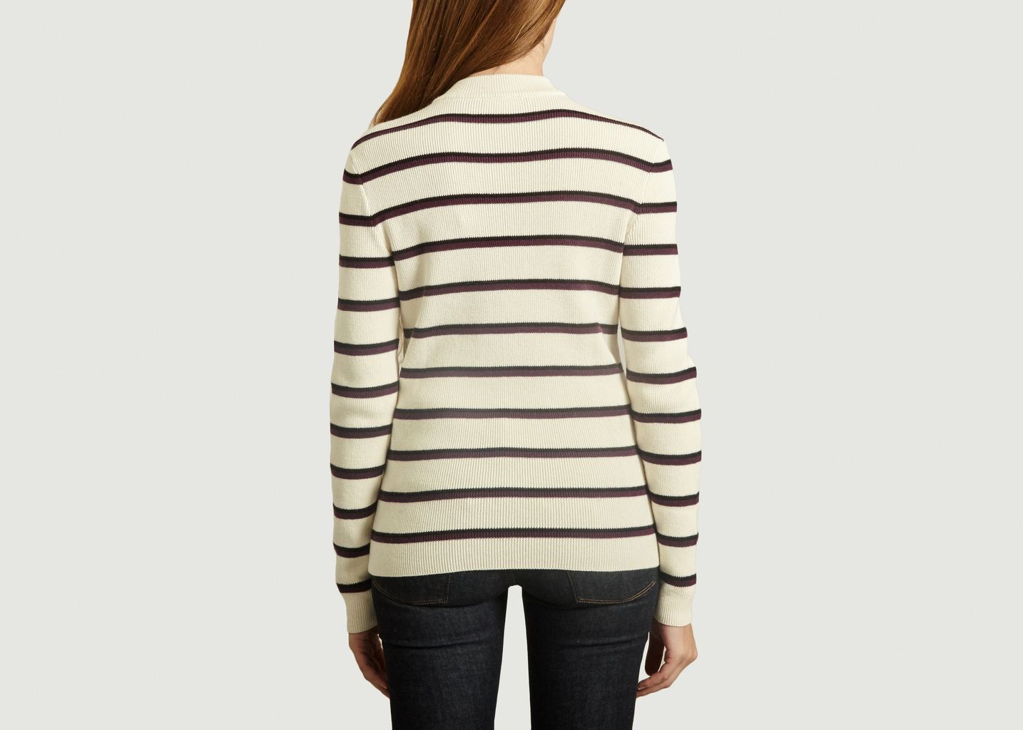 Striped Cotton And Wool Sweater - Lacoste Live