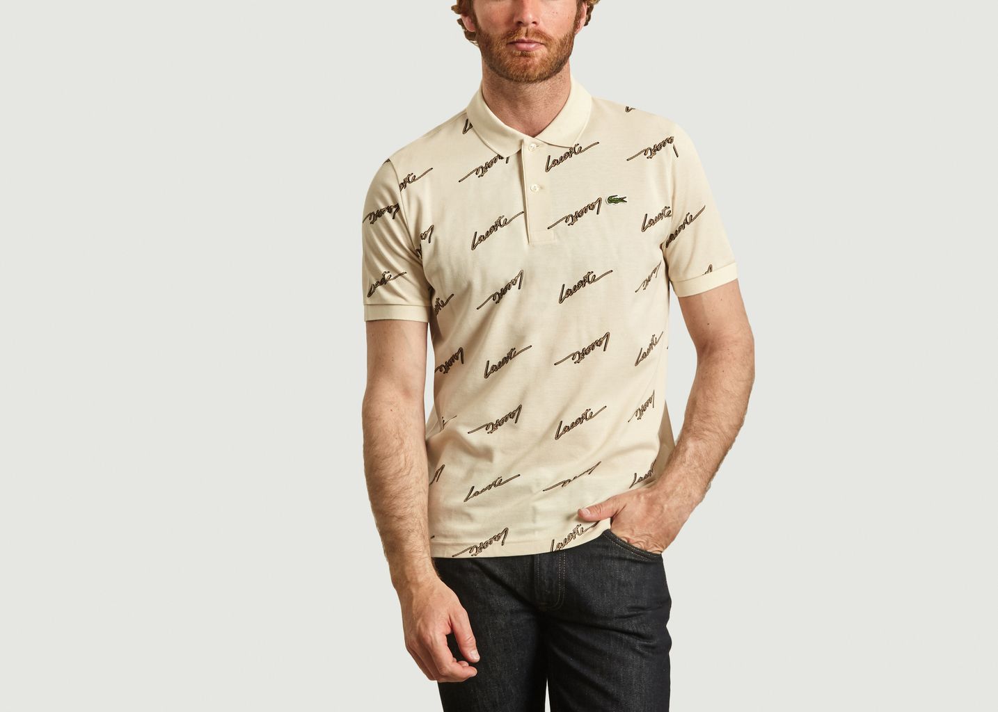 lacoste cotton polo