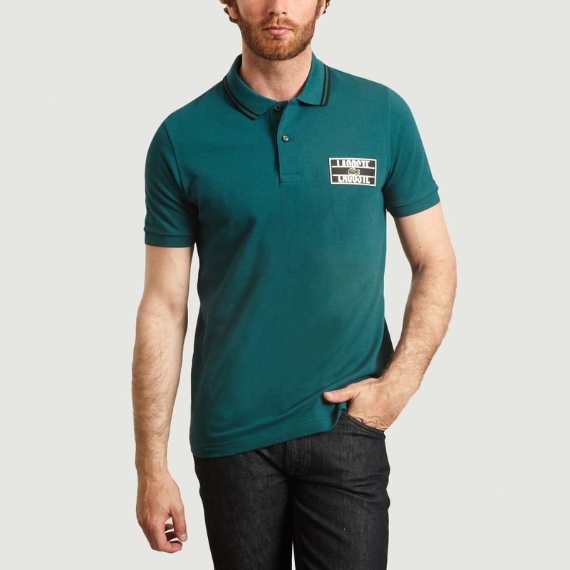 Polo shirt with logo patch and edge Lacoste Live | L'Exception