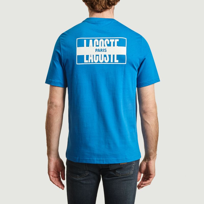 T-shirt en coton avec imprimé logotypé au dos - Lacoste Live