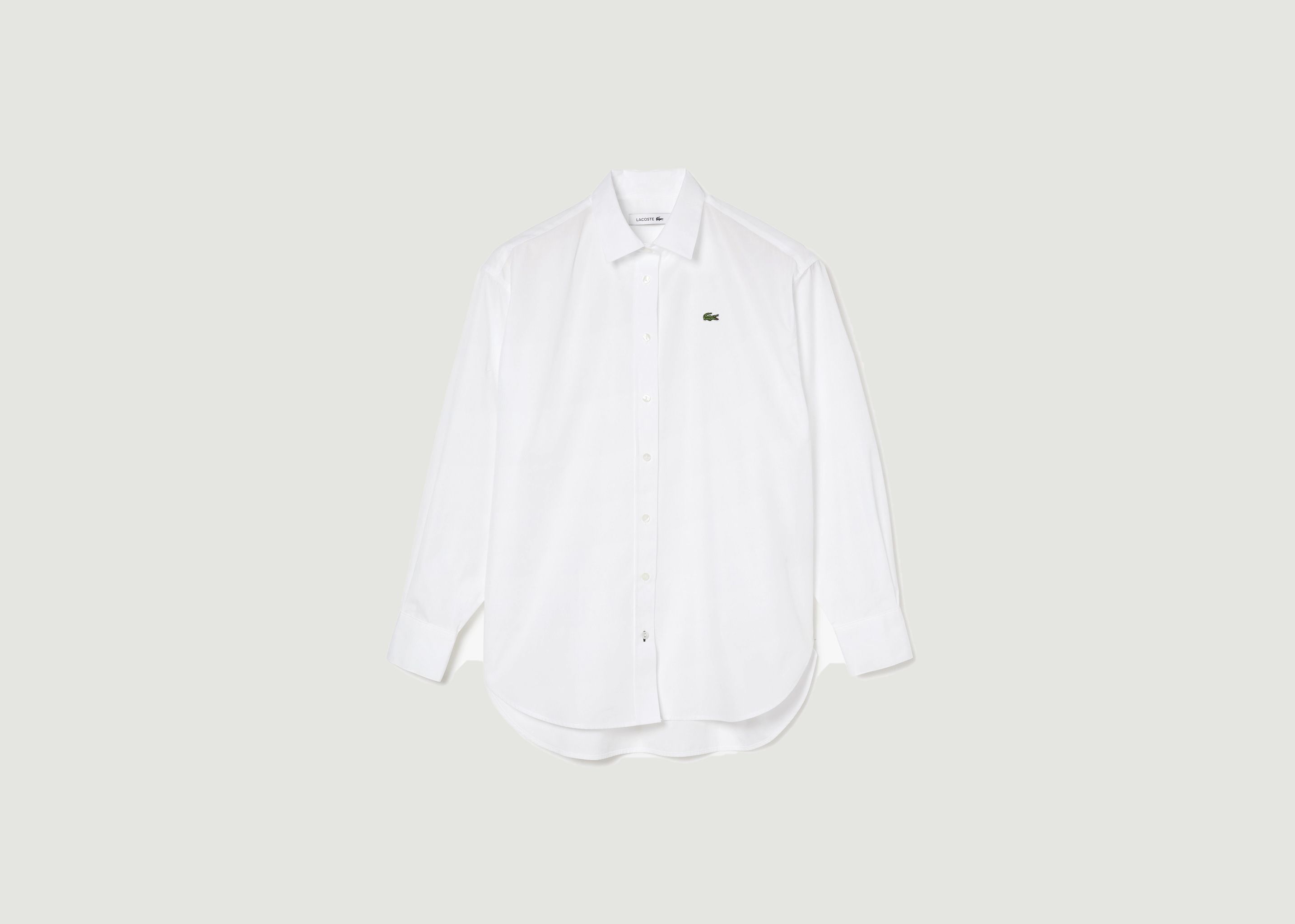 chemise blanche lacoste