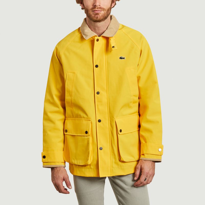 yellow lacoste jacket