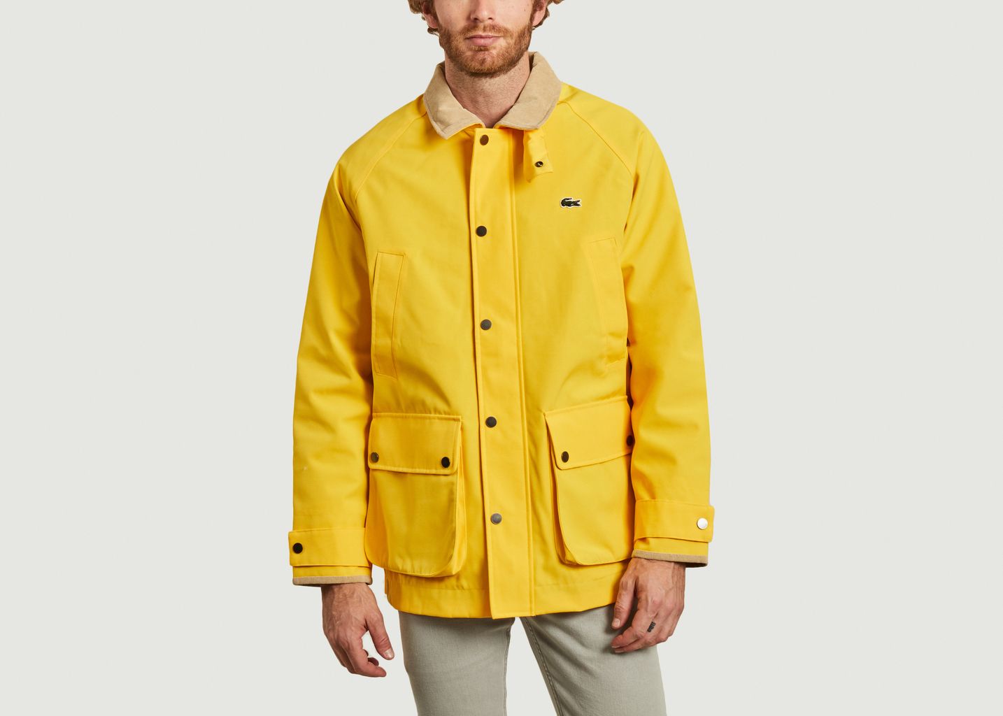 doudoune lacoste jaune