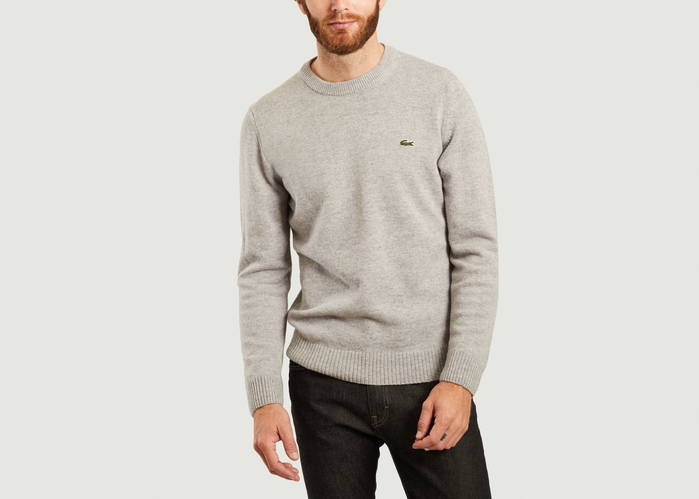 Wool logo sweater Grey Lacoste | L 