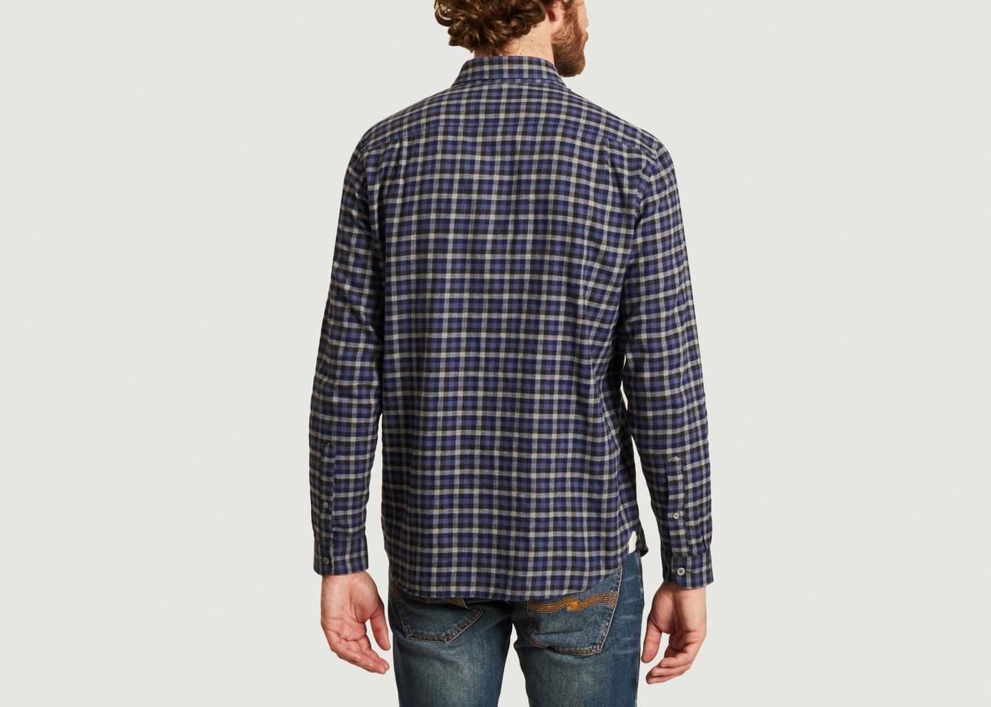 lacoste checked shirt