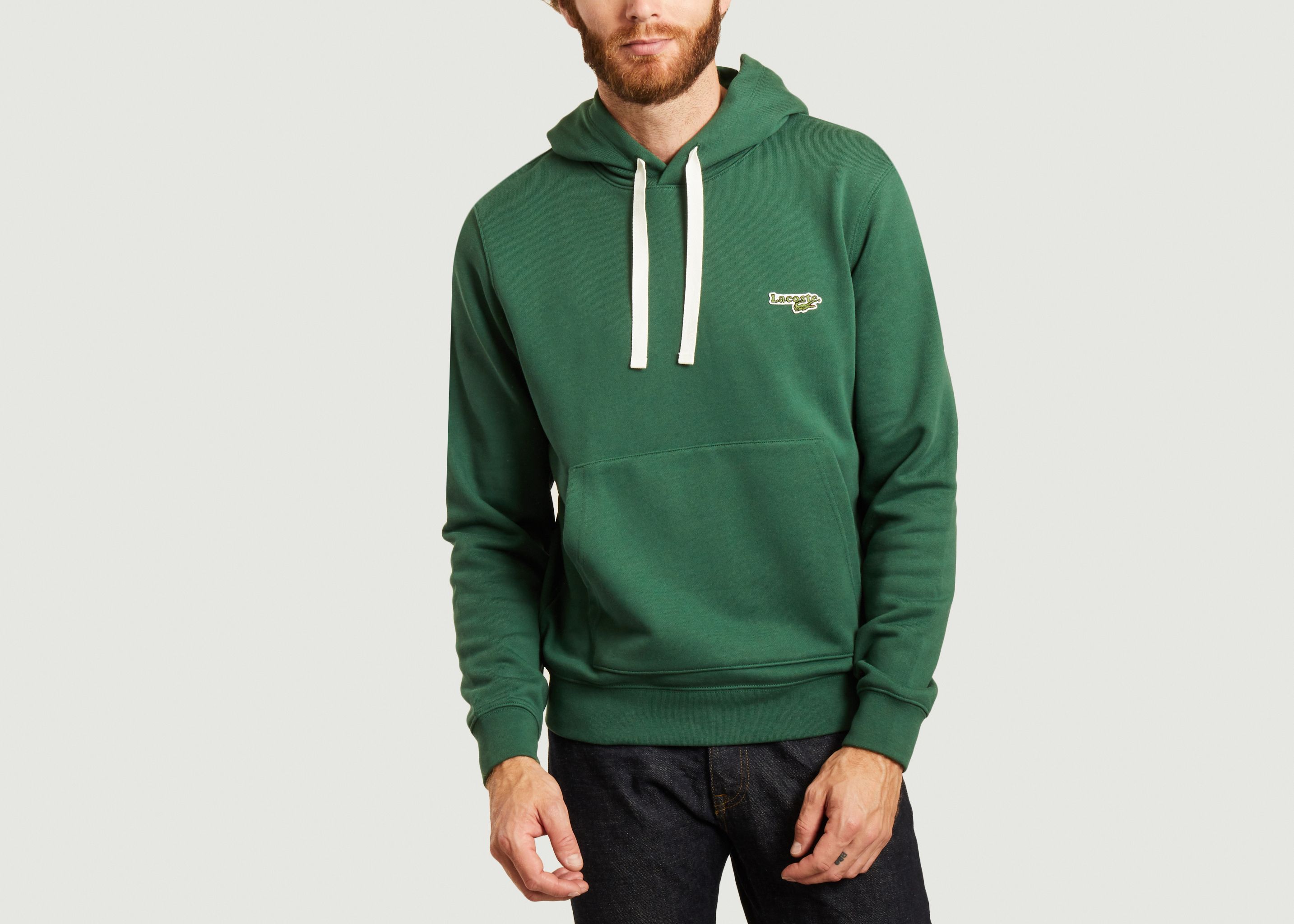 Cotton logo hoodie Green Lacoste | L 