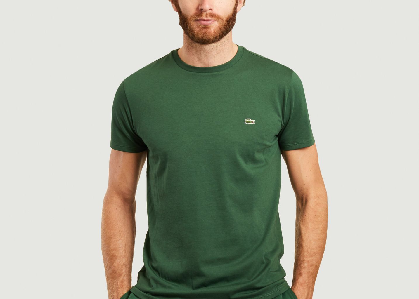 T-Shirt mit Logo aus Pima-Baumwolle - Lacoste